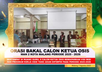 Pemilu OSIS MAN 2 Kota Malang Gunakan E-Voting, Orasi Berjalan Lancar dan Bermakna